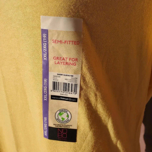 NWT NOBO No Boundaries Juniors Semi Fitted Short Sleeve Tee XXL (19) - Picture 4 of 12